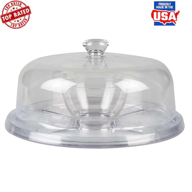 Acrylic Multi-functional Cake Dome 5 in 1 Serve Tray Punch Bowl Dishes New