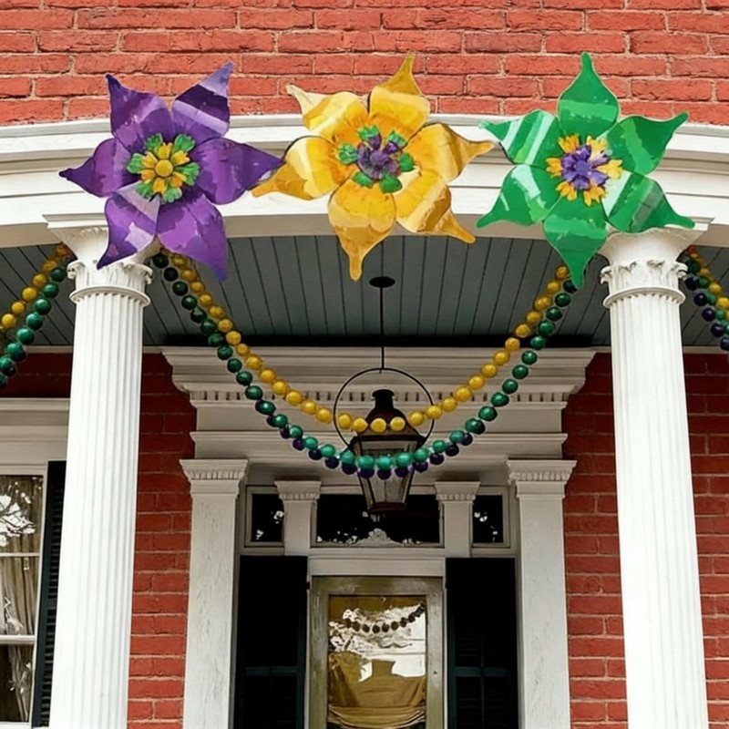 Threehoney 11.81 inches x 8.46 x 1.38 inches, Gold Green and Purple