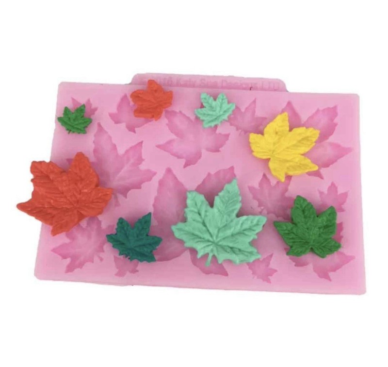 3D Small Leaf Molds Silicone for Sugar Paste, Chocolate, Fondant, Butter, Resin,