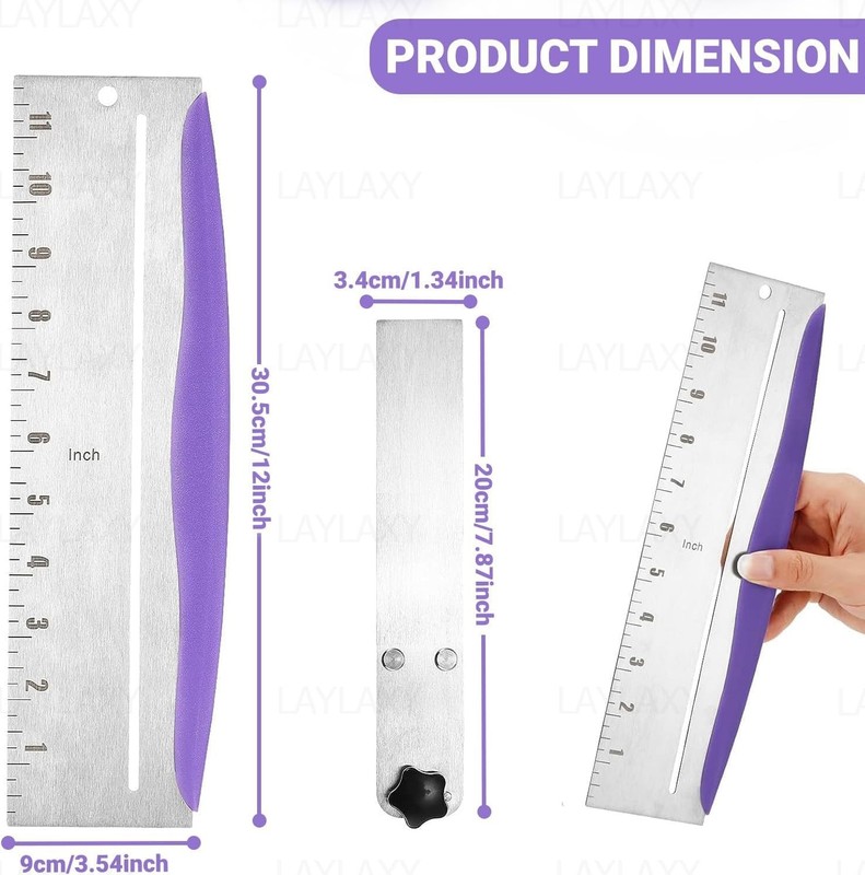 12 Inch Stainless Steel Cake Scraper Leveler and Smoother Icing Spatula Perfe... gallery