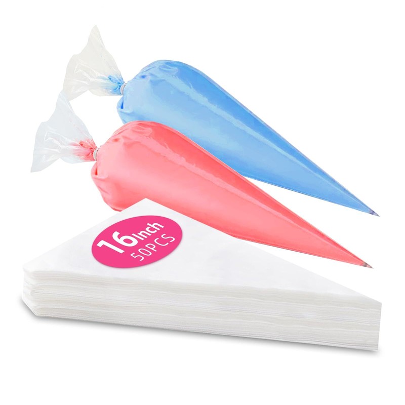 50pcs Large Disposable Pastry Bag Icing Piping Cake Cupcake Decorating Bags USA