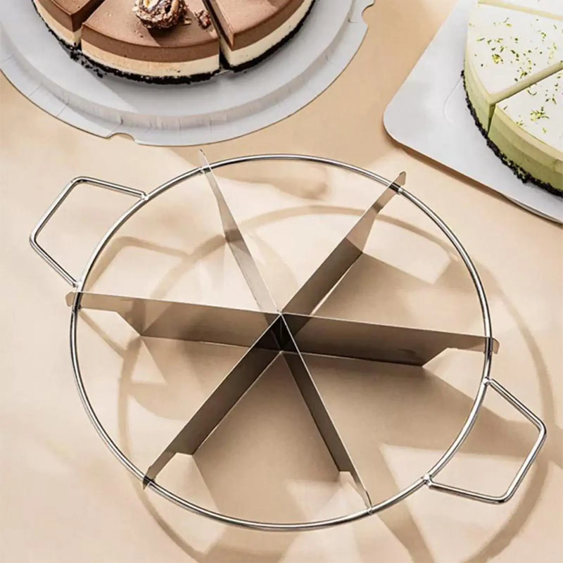 Stainless Steel Cake Divider 6/7/8 Equal Portions Cake Slicer Pizza Pie Cutter K gallery