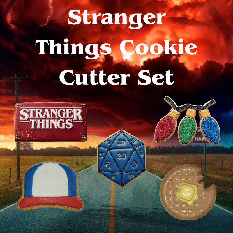 Stranger Things Inspired 5-Piece Baking Set - Perfect Gift for Netflix Fans!