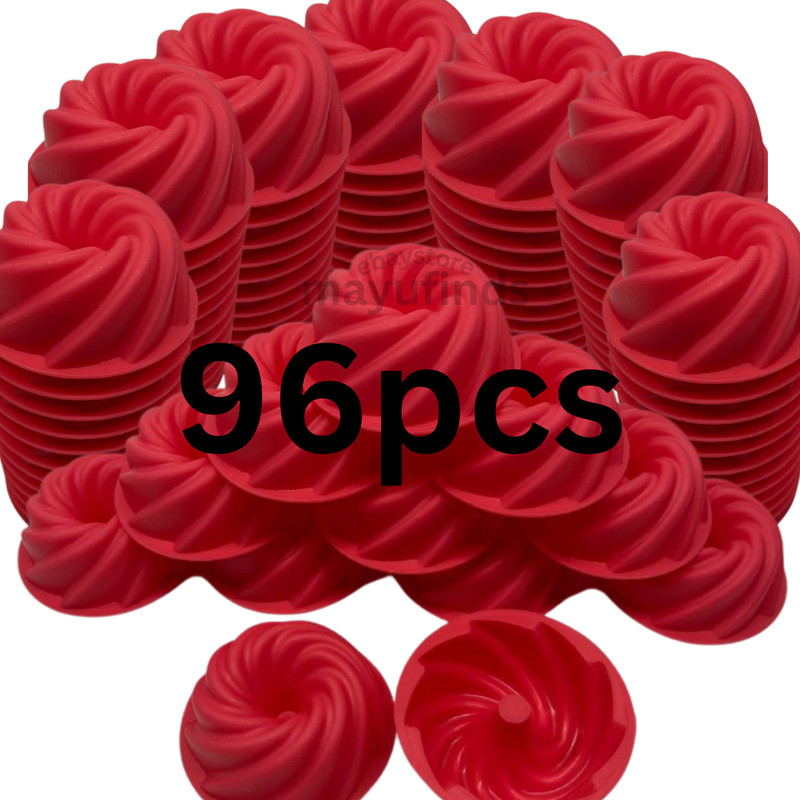 Steamed Press Mold Desserts Jelly Pudding Swirl Ring 36 60 72 96 pieces 5.5 cm gallery