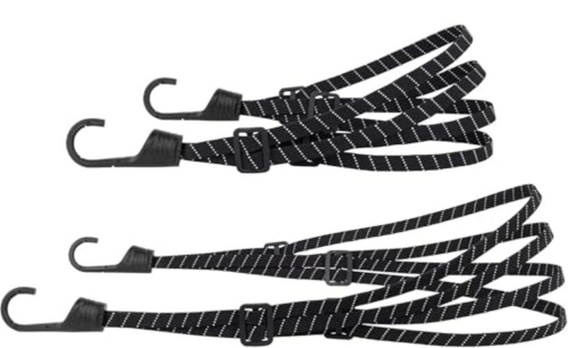 Motorcycle Luggage Straps, Bike Rack Bungee Reflective effect, 60cm + 90cm 2 gallery