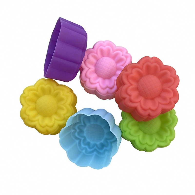 36 PCS Silicone Flower Baking Molds - Non-Stick Mini Trays for Cupcakes, Pudding gallery
