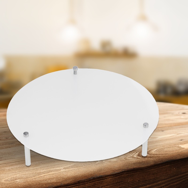 Kitchen Cake Stand Replacement Round Set Table 15-30cm Transparent 1pcs 3D gallery