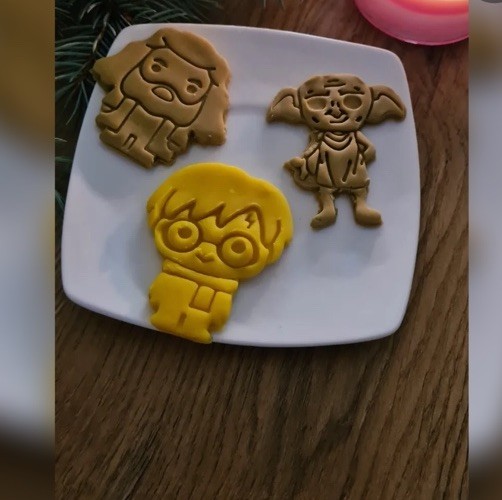 Harry Potter Cookie Cutter Set Made From PLA+ black or white gallery