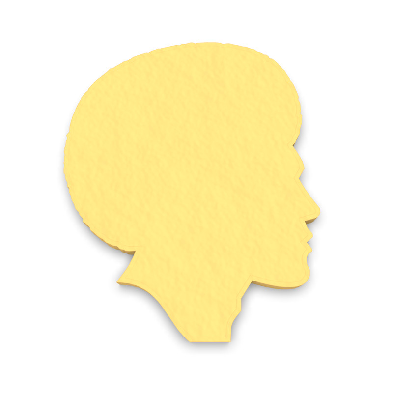 Afro Man Cookie Cutter Outline #2 | African Hair Hairstyle Fro Curly Curl Black gallery