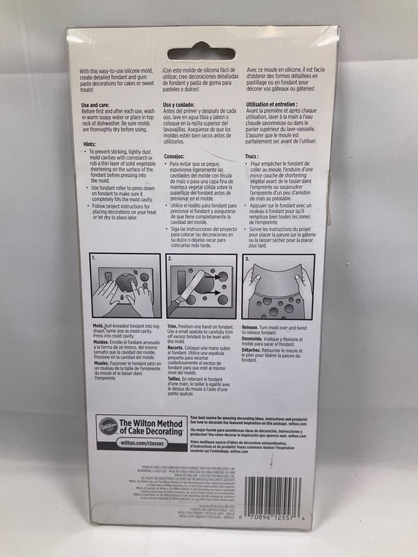 Wiltons Fondant And Gum Paste Silicone Mold NIB gallery