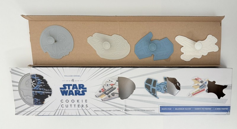 Star Wars Press and Stamp Cookie Cutter Set of 4 Williams-Sonoma Pre-Owned