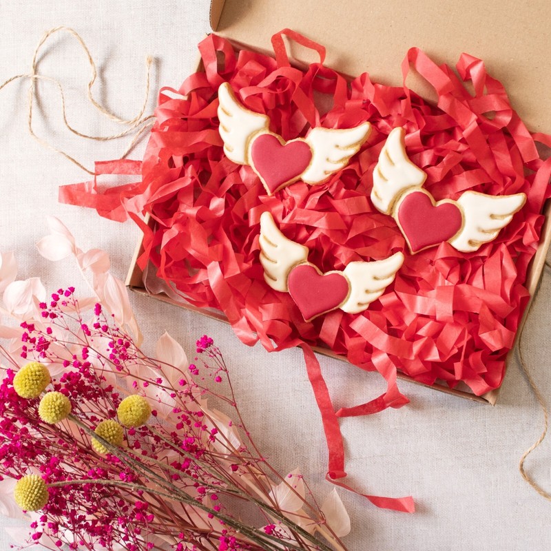 Heart with Angel Wings Cookie Cutter - romantic love cute valentines day wedding gallery