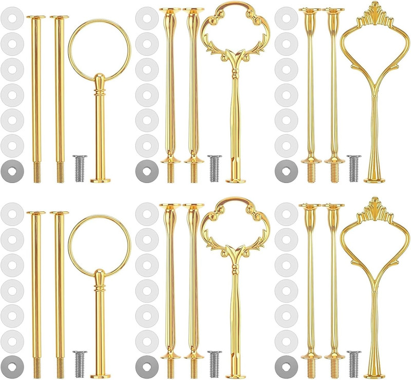 6 Sets 3 Tier Cake Stand Hardware Kit – Tiered Tray Hardware Fittings Hardware F