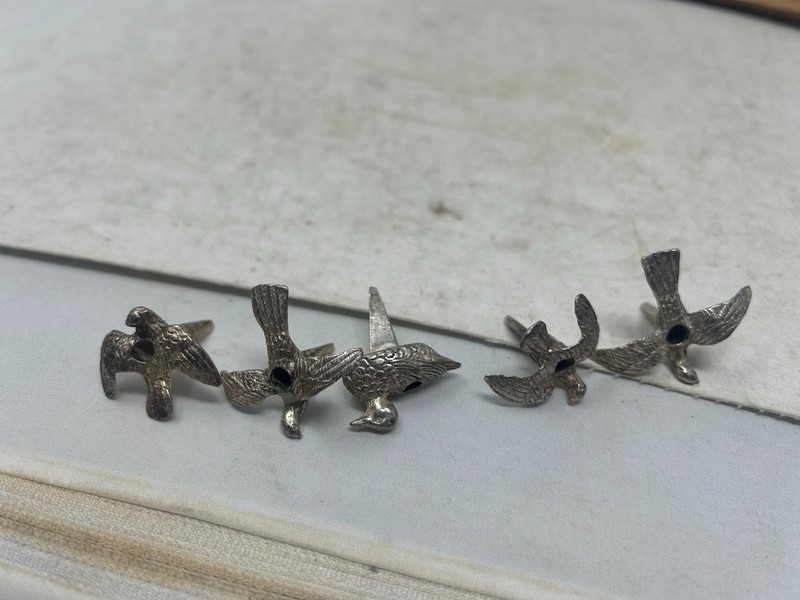 5 Reed Barton Silverplate BIRTHDAY Candle Holder Set Animal Figurines Topper gallery