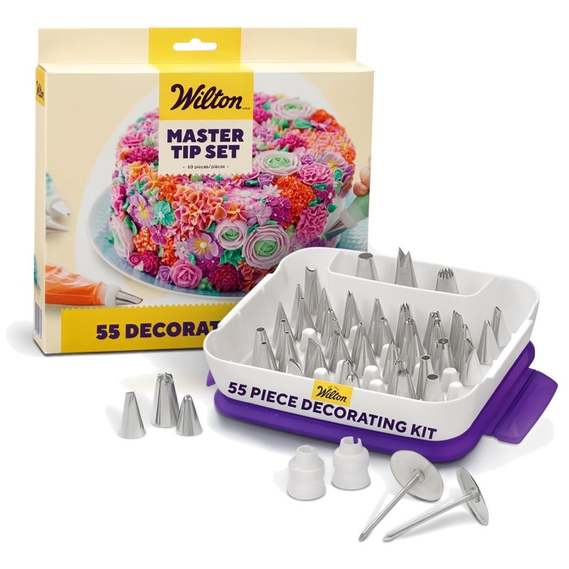 Stainless Steel Cake Piping Tips Set for Cakes & Cupcakes