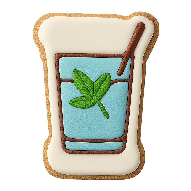 Vanilla Honey Mojito Cookie Cutter & Stamp, Fondant & Clay - 4x2.8 gallery