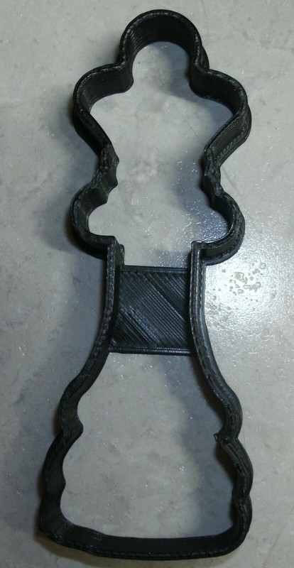 QUEEN CHESS BOARD GAME PIECE BLACK WHITE CHECKERBOARD COOKIE CUTTER USA PR2488 gallery
