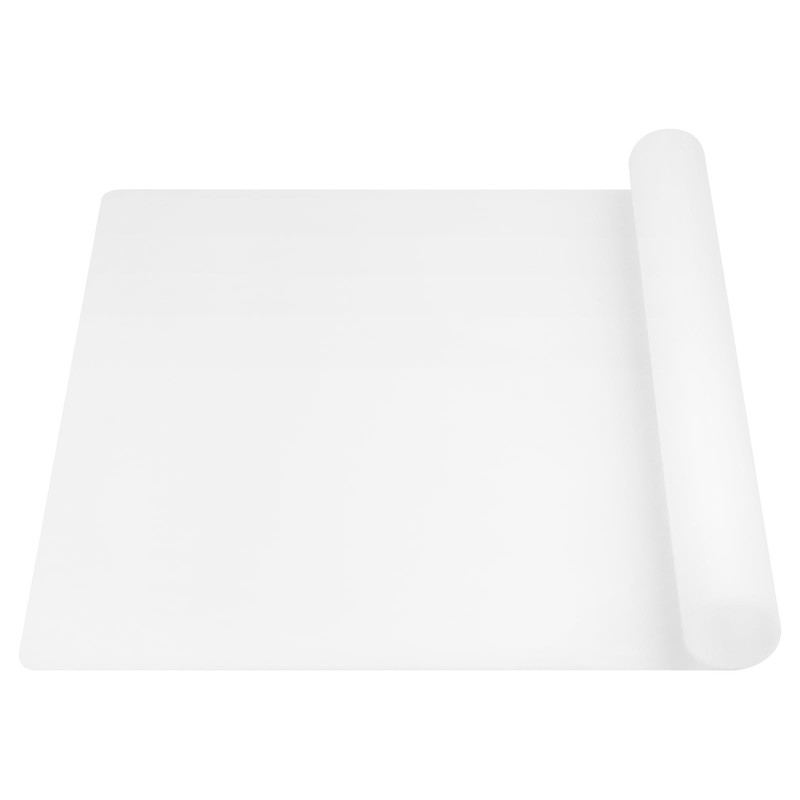 Silicone Mat for Kitchen Counter - Cuttte 23.6"L x 15.8"W, White Translucent