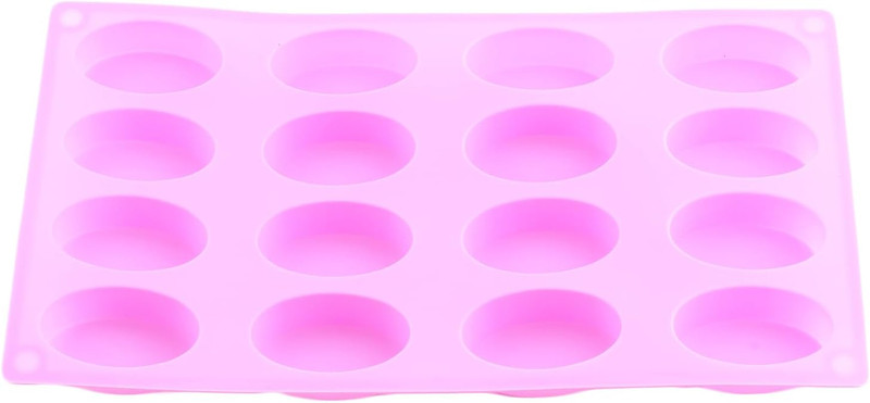 16 Cavity Oval Silicone Chocolate Molds for Chocolate Biscuit gallery