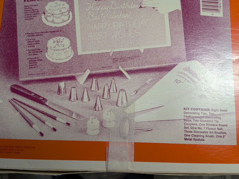 Wilton student cake decorating kit vintage stock no. 2116-105 w org. box gallery