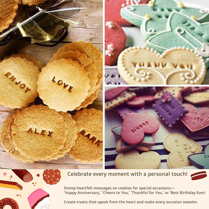 Cookie Stamps Fondant Letter Stamps - Alphabet, Numbers & Symbols, DIY Fondant E gallery