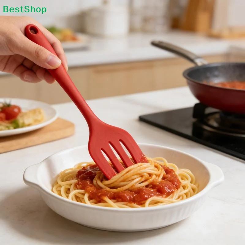5PCS Silicone Kitchen Utensil Set Non Stick Cooking Spatula Spoon Tools gallery