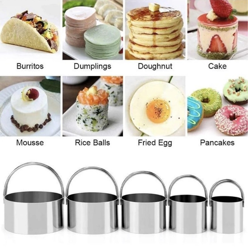 Pastry Cutter, Biscuit Cutter, Dough Scraper, Silicone Baking Mats, Stainless Se gallery