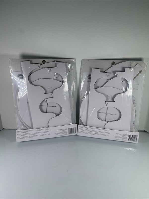 Lot Of 2 Wilton Cupcake Stands-White 12"X10.5" Holds 24 Cupcakes Part W1512127 gallery