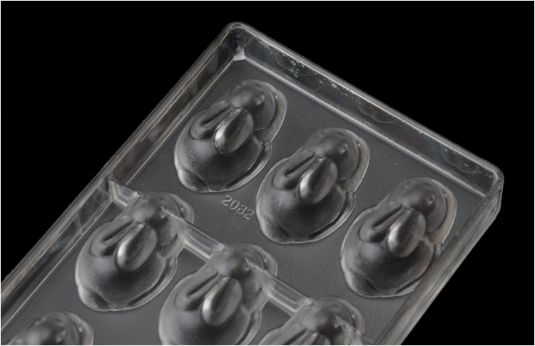 Rabbit Shaped Hard Plastic Polycarbonate PC Chocolate Jelly Mold Candy Mould gallery