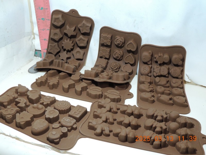 Silicone chocolate molds – 6 sheets of chocolate molds!