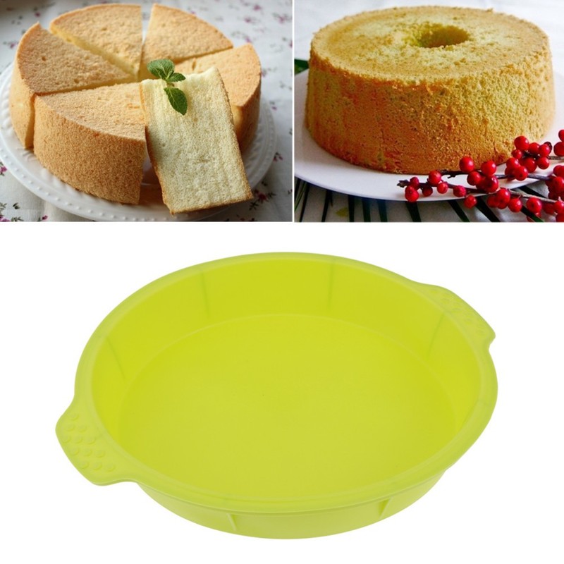 Round Silicone Cake Pan Cake Mold Bakeware for Pizza Chocolate (Green) gallery