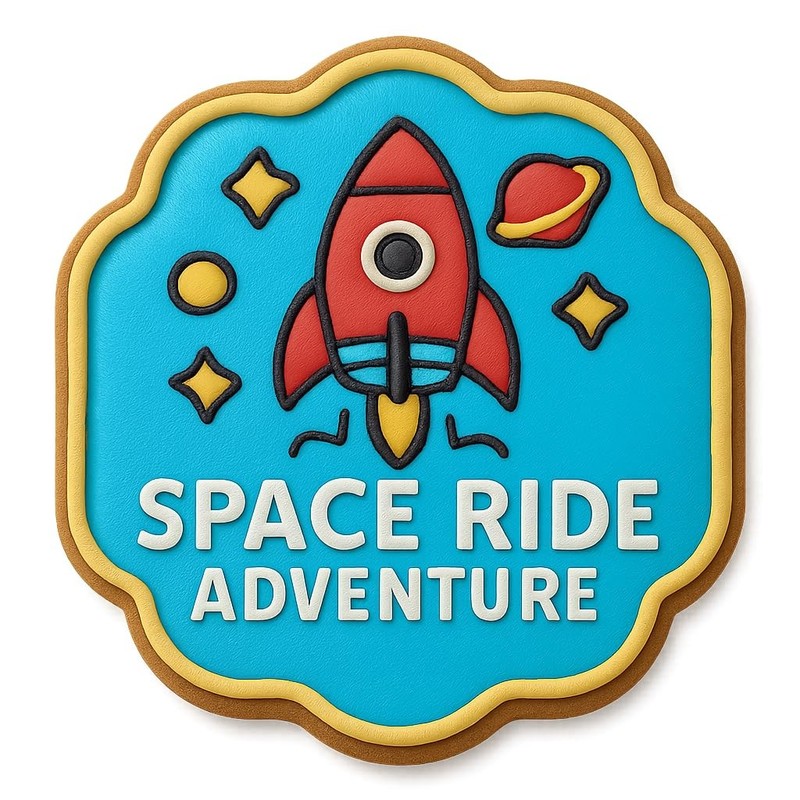 Space Ride Adventure Cookie Cutter & Stamp, Fondant & Clay - 4x4 gallery