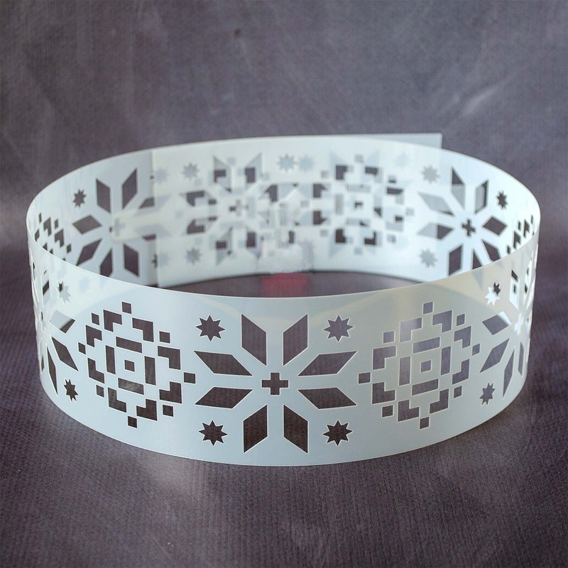 Plastic Chocolate Mold Embroidery Cake Border Stencil Cake Decorating Supplies gallery