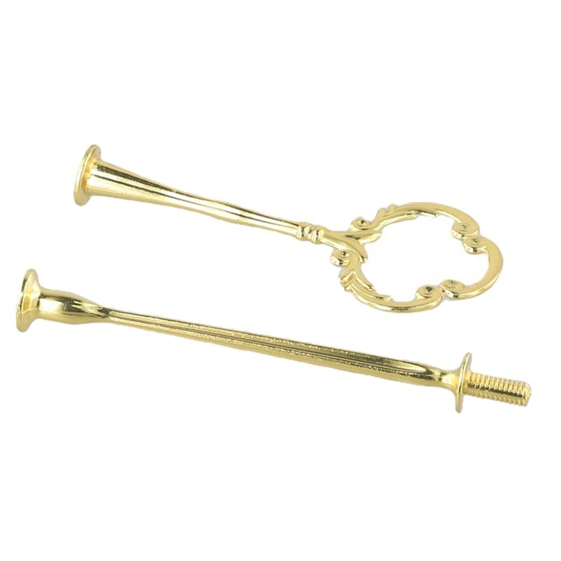Cake Plate Stand 1pcs 2 Or 3 Layers European Style Gold Silver Zinc Alloy gallery