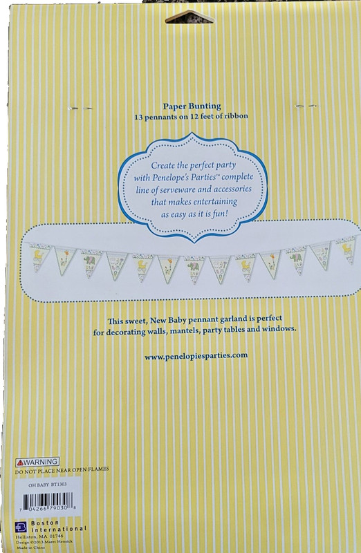 New! Penelope’s Parties Baby Shower Cake Stand & Banner Set – A Rare Gem! gallery