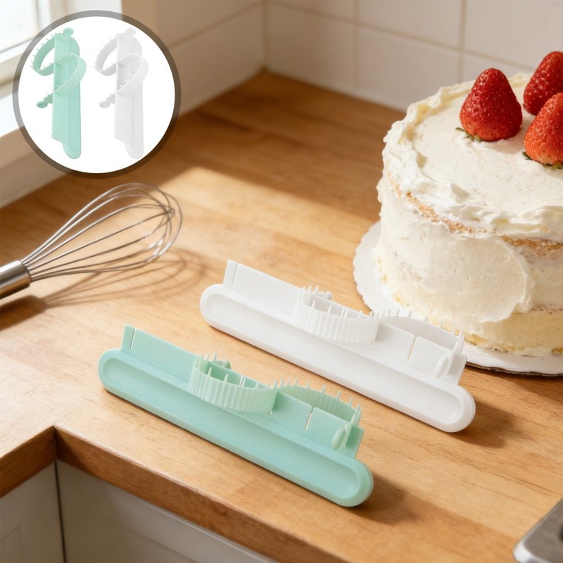 2 Sets Cake Making Tools Pastry Chef Guide Ruler Measuring Marker gallery