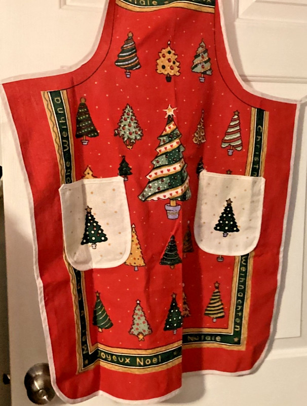Christmas Cooking/Baking Holiday Apron with 2 Pockets