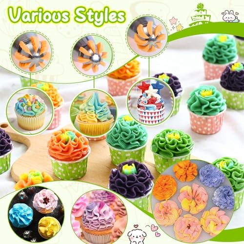 3 Pieces Ball Russian Piping Tips, Stainless Steel Cake Decorating Tips, gallery