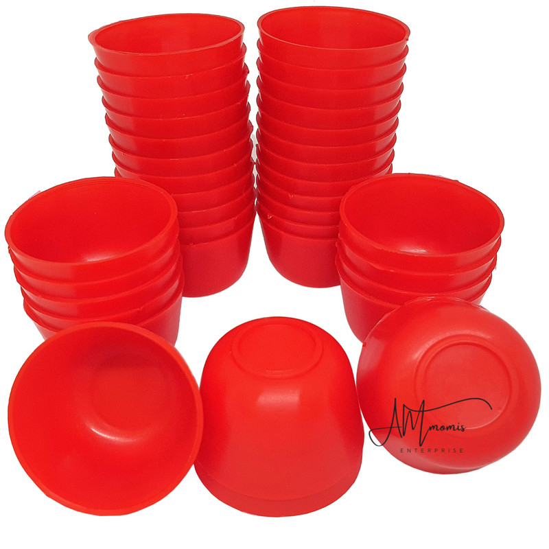 Red Color puto mold Banh Bong Pichi pichi Kutsinta Cups Dessert 36 PIECES 4.5cm gallery