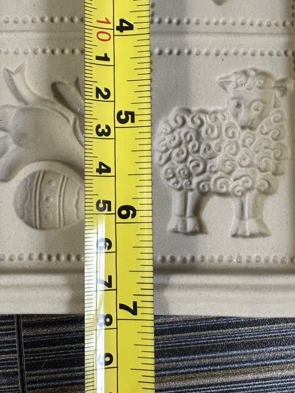 Vtg Brown Bag Cookie Art Mold 1989 Easter Bunnies Sheep Chickens Butter Molds gallery