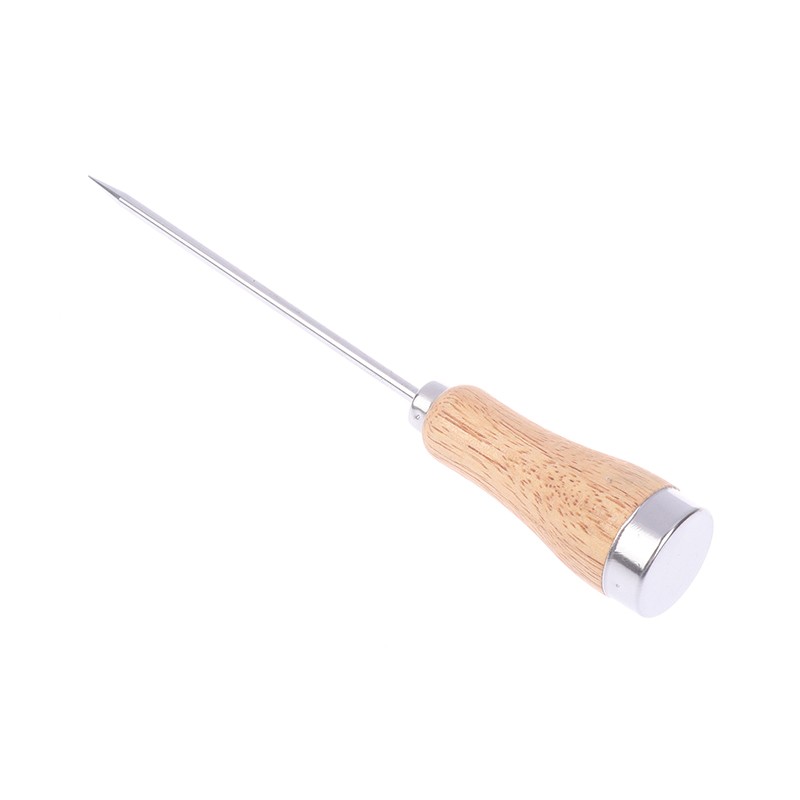 Ice Pick Ice Icing Breaker Wooden Handle Stainless Steel Ice Pick Punch Crusher gallery
