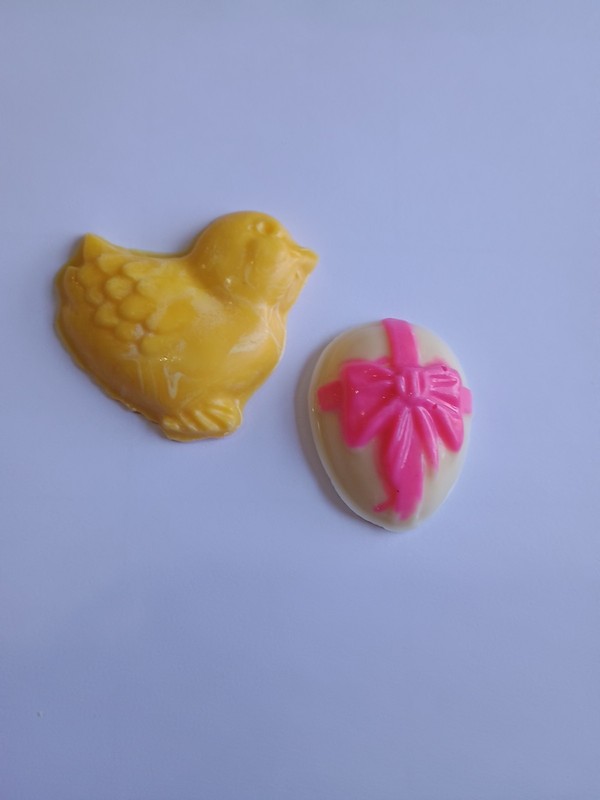 Easter Assortment Plastic Candy Mold Eggs Bunnies Chics Miniature