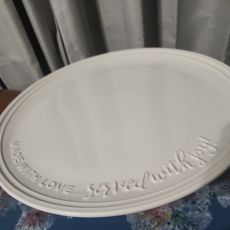 Mary & Martha Simply Elegant Dessert Pedestal - Acacia Wood & Ceramic Cake Stand gallery
