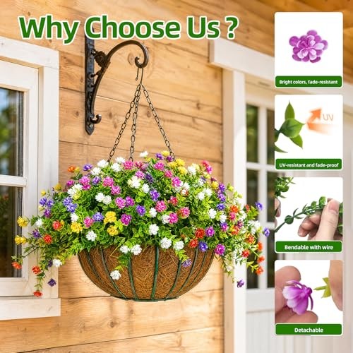 Pcs Artificial Flowers for 12 Mix1(purple+red+pink+white+yellow+fuchsia) gallery