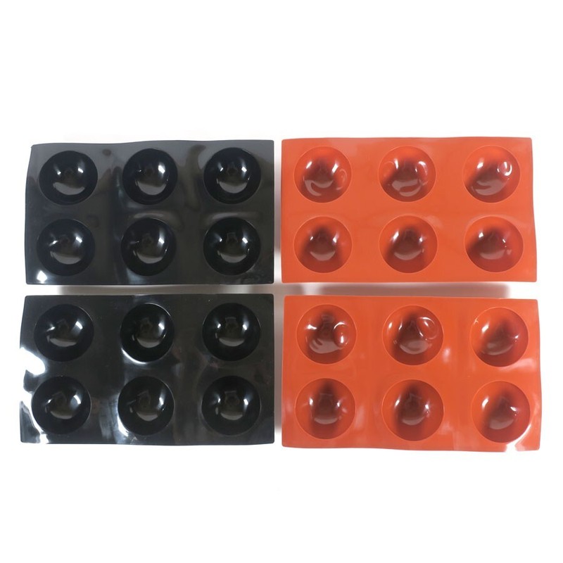 Silicone Sphere Mold-Chocolate Bomb,Dog Treat,Oven,Freezer Safe-LOT 4 Black/Red gallery