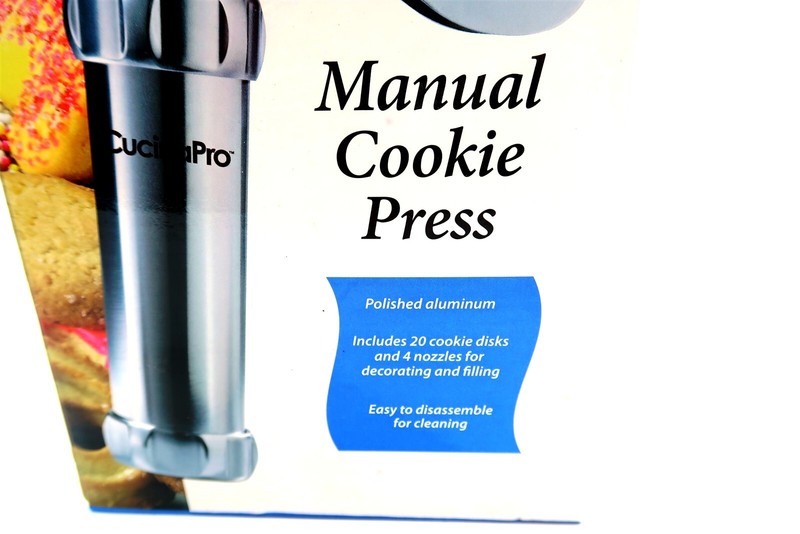 CucinaPro Manual Cookie Press in Polished Aluminum ~ Brand New / Never Used gallery