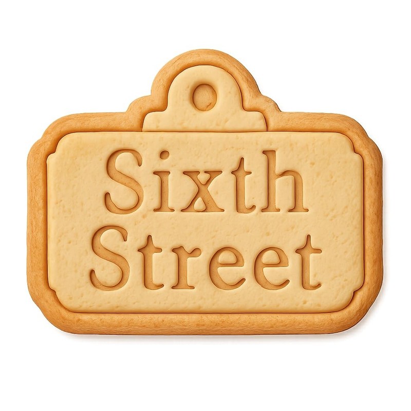 Sixth Street Marketplace Cookie Cutter & Stamp, Fondant & Clay Cutter – 4×3.2″