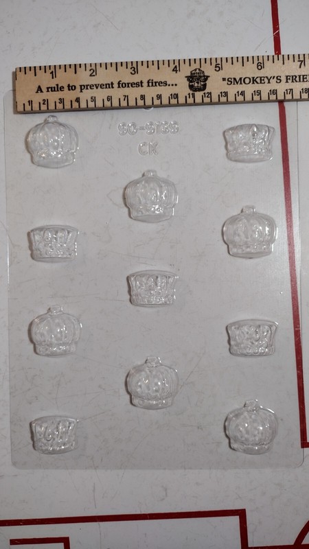 Queens Crowns" CHOCOLATE Designer Candy MOLD 3 pc gallery
