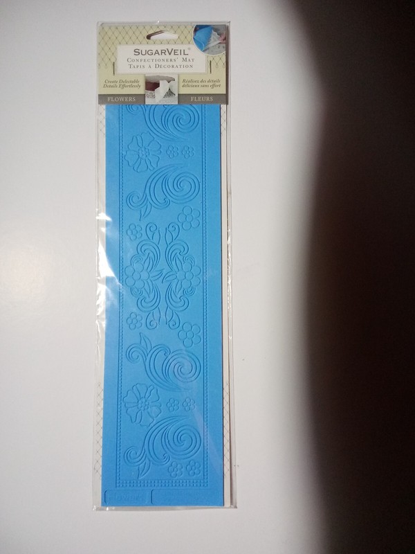 SugarVeil Confectioners’ Mat Mold – Flowers Design #35584 – 16.25″ x 4.25″