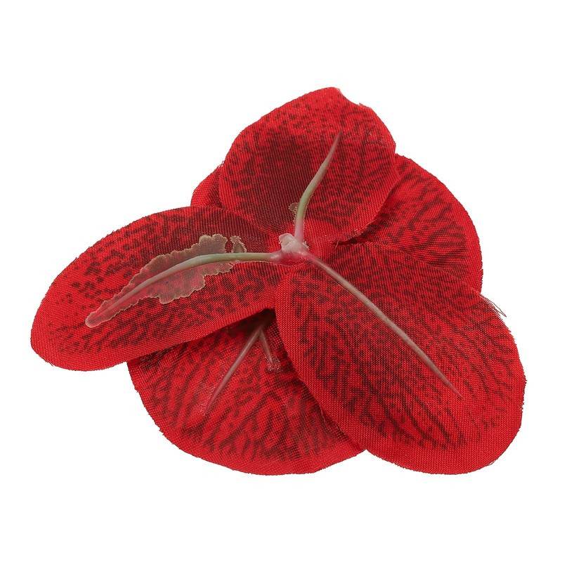 40Pcs 3.9" Artificial Silk Butterfly Orchid Flower Heads for DIY, Red gallery